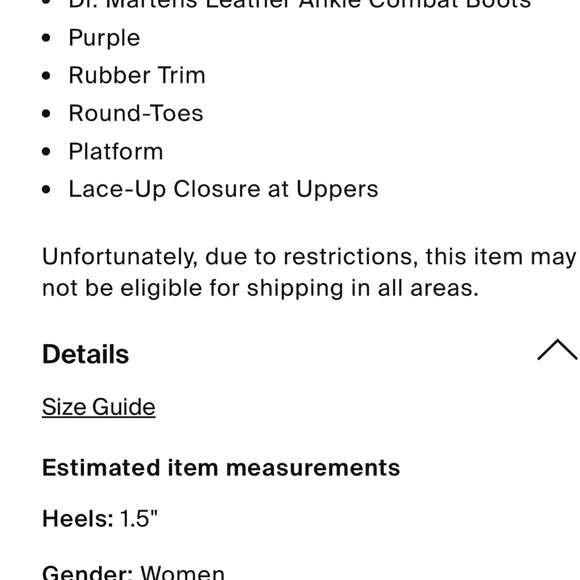 Dr. Martens Purple boots size 7. - Picture 2 of 3